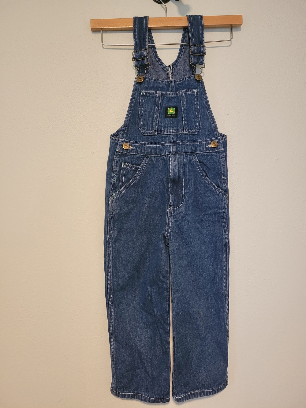 John Deere Kids Blue Denim Overalls